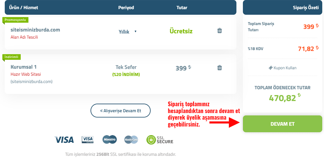 sipariş